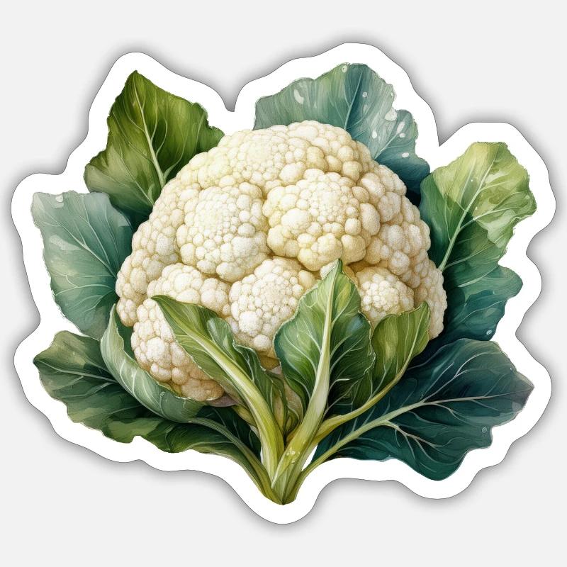 Chou-fleur Sticker taille S (10 x 10 cm)