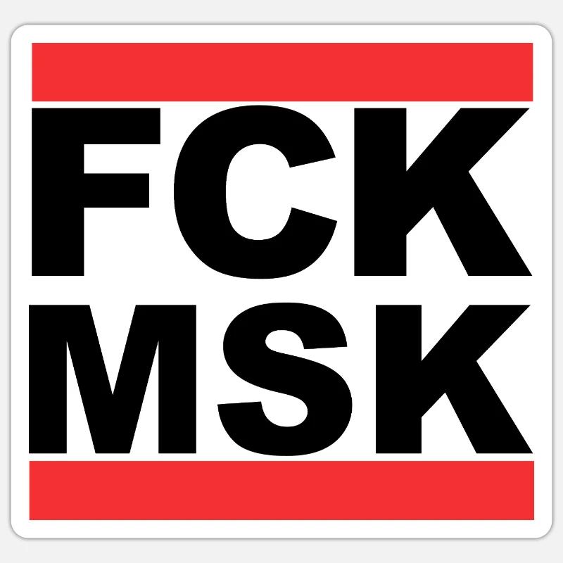 FCK MSK Sticker Größe S (10 x 10 cm)