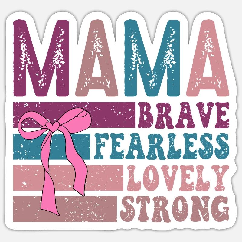 Mama - Sticker Größe S (10 x 10 cm) - Mattweiß