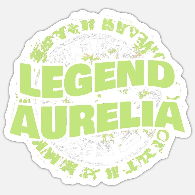 Cadeau pour Aurelia - Sticker taille S (10 x 10 cm) - blanc mat