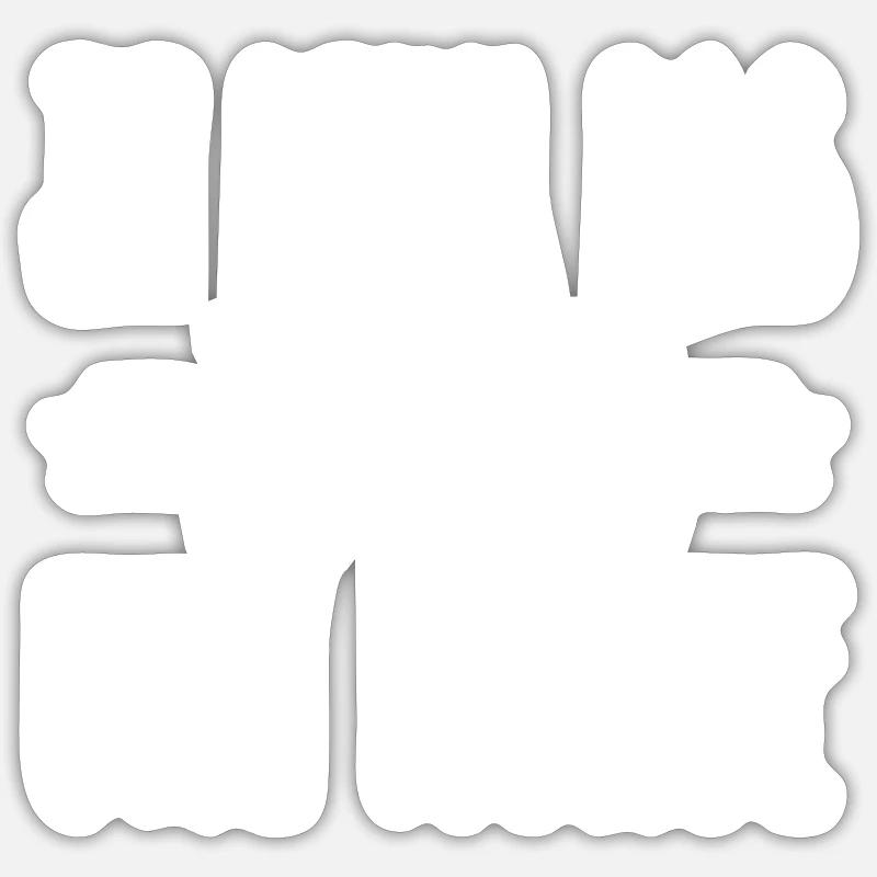 I can't I'm a cod - Sticker size S (10 x 10 cm) - white matte