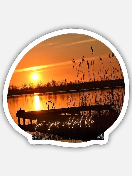 - Sticker taille S (10 x 10 cm) - blanc mat
