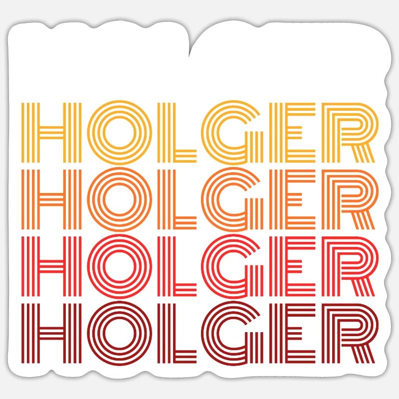 Holger Sticker Größe S (10 x 10 cm)