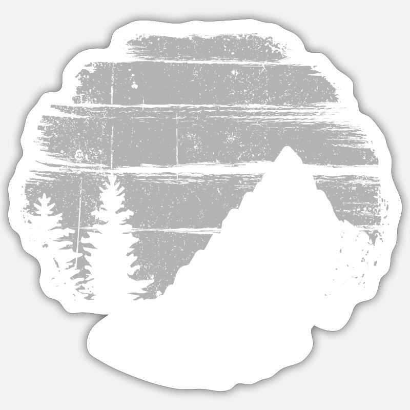 Cresta Alpina Monocromatica Adesivo