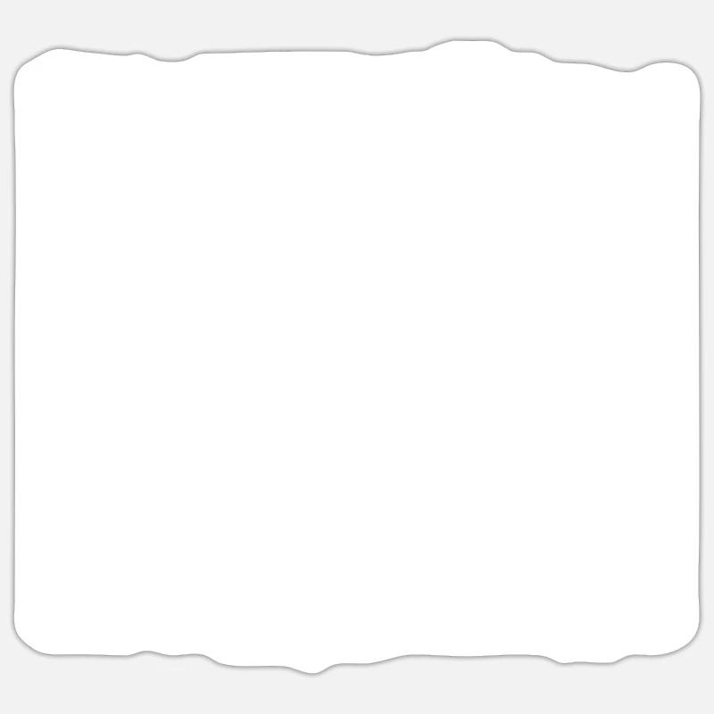 motif à rayures géométriques - Sticker taille S (10 x 10 cm) - blanc mat