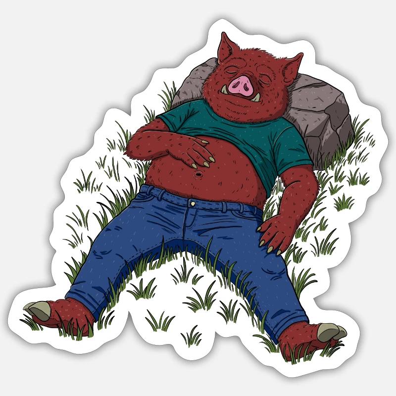 Somnolent Sticker taille S (10 x 10 cm)