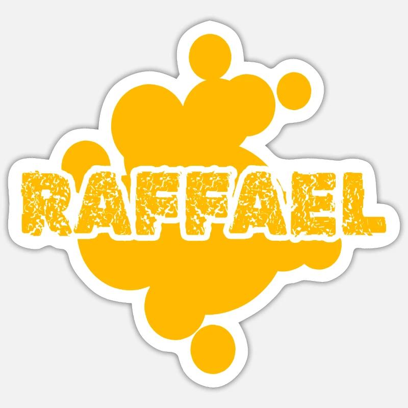 Maler Raffael - Sticker Größe S (10 x 10 cm) - Mattweiß