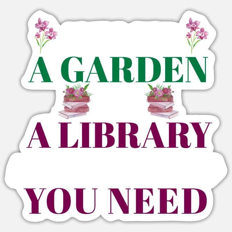 Garten-Spruch Sticker Größe S (10 x 10 cm)