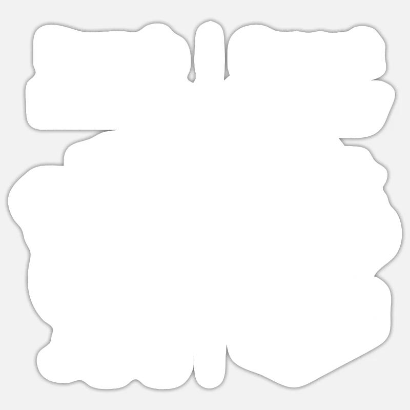 Dumb Money - Argent intelligent - Sticker taille S (10 x 10 cm) - blanc mat