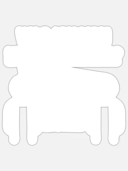 was ich von kunden halte kollege support - Sticker Größe S (10 x 10 cm) - Mattweiß