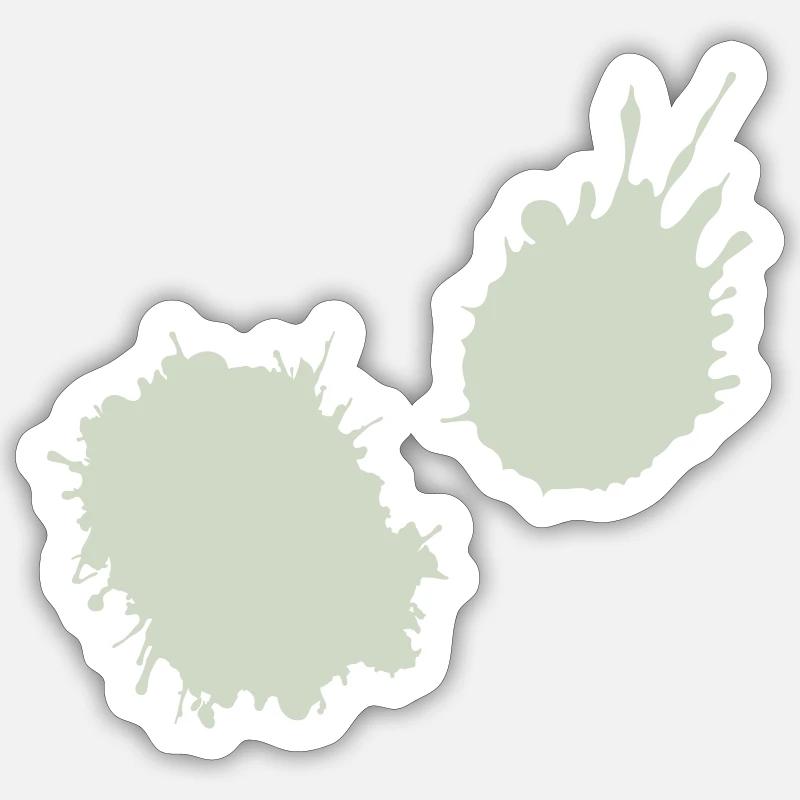 Éclaboussures de couleur Sticker taille S (10 x 10 cm)