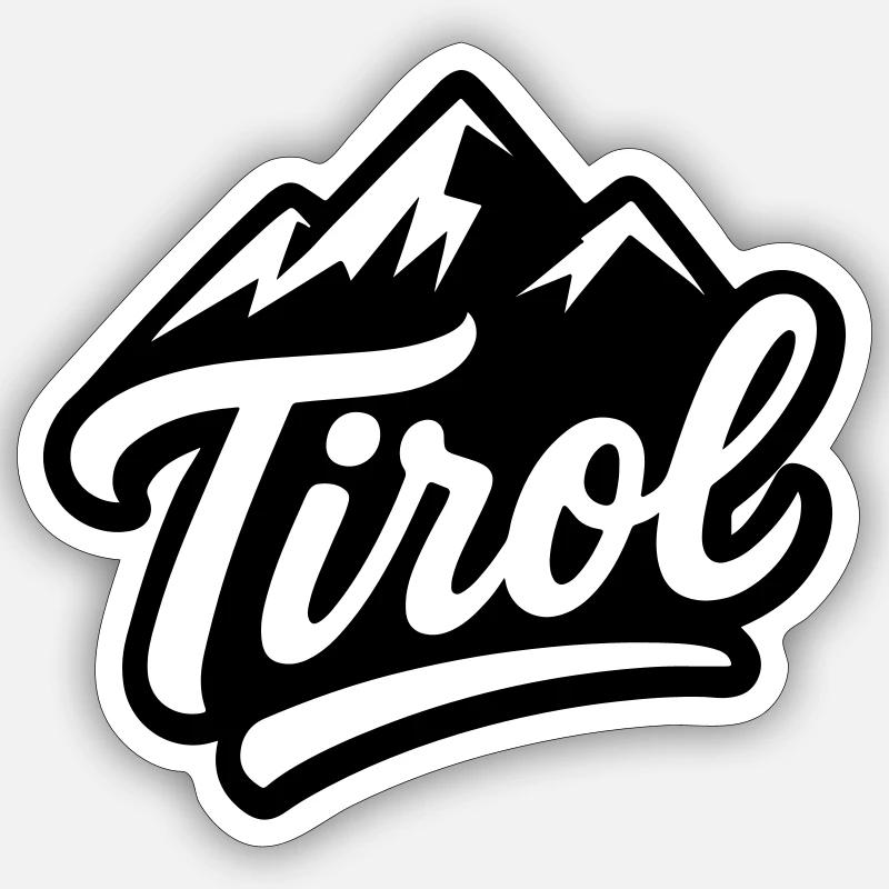 Tyrol Mountains Sticker size S (10 x 10 cm)