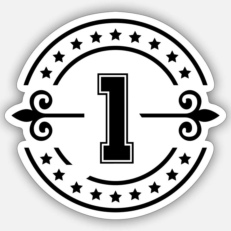 1 - Sticker taille S (10 x 10 cm) - blanc mat