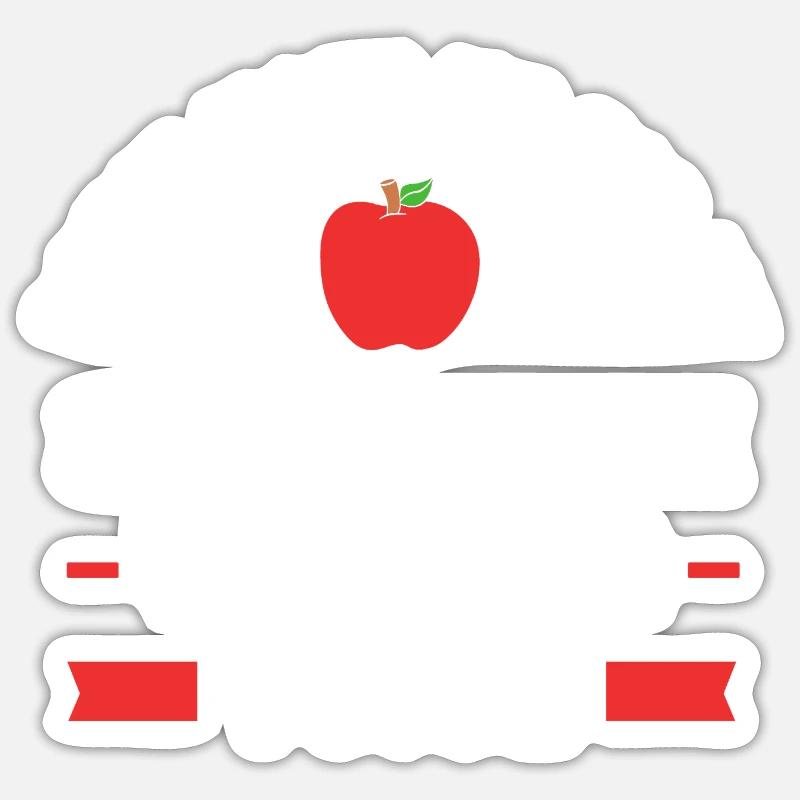 Enseignant suppléant Enseignant suppléant - Sticker taille S (10 x 10 cm) - blanc mat