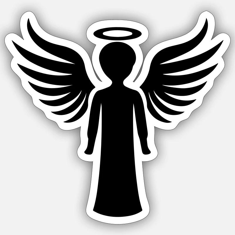 Engel Symbol Sticker Größe S (10 x 10 cm)