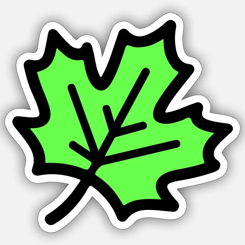 Maple Leaf Leaf Autumn Icon Sticker size S (10 x 10 cm)