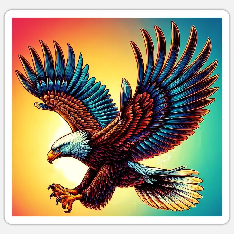 aigle - Sticker taille S (10 x 10 cm) - blanc mat