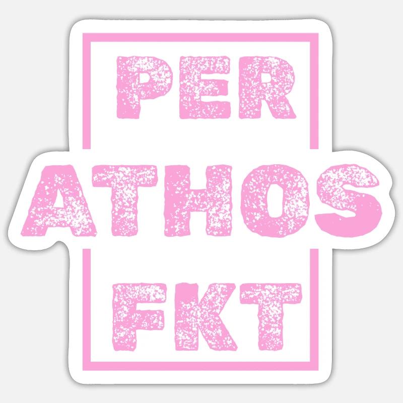 Athos as Athos - Sticker size S (10 x 10 cm) - white matte