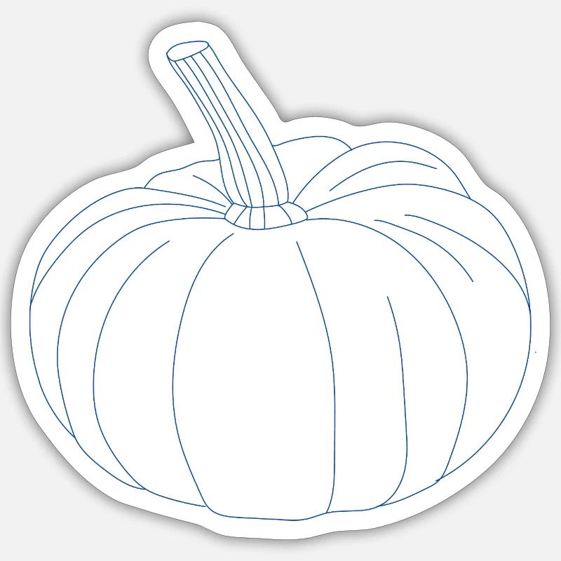 Pumpkin Sticker size S (10 x 10 cm)