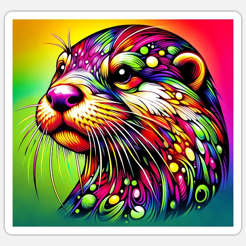 Otter Sticker Größe S (10 x 10 cm)