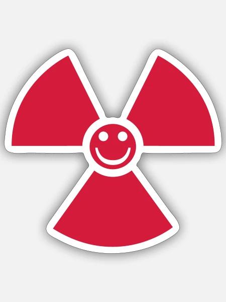 Das Kind von Tschernobyl - Atomkraft - Sticker Größe S (10 x 10 cm) - Mattweiß