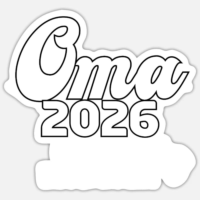 Oma 2026 Loading Design Sticker Größe S (10 x 10 cm)