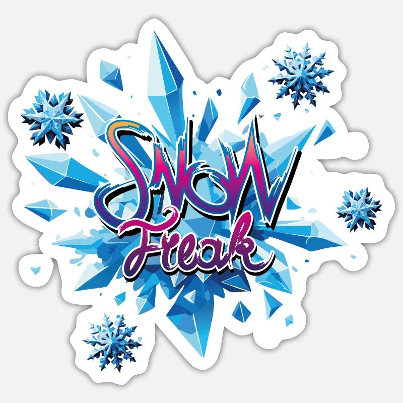 Snow Crystal Explosion Sticker size S (10 x 10 cm)