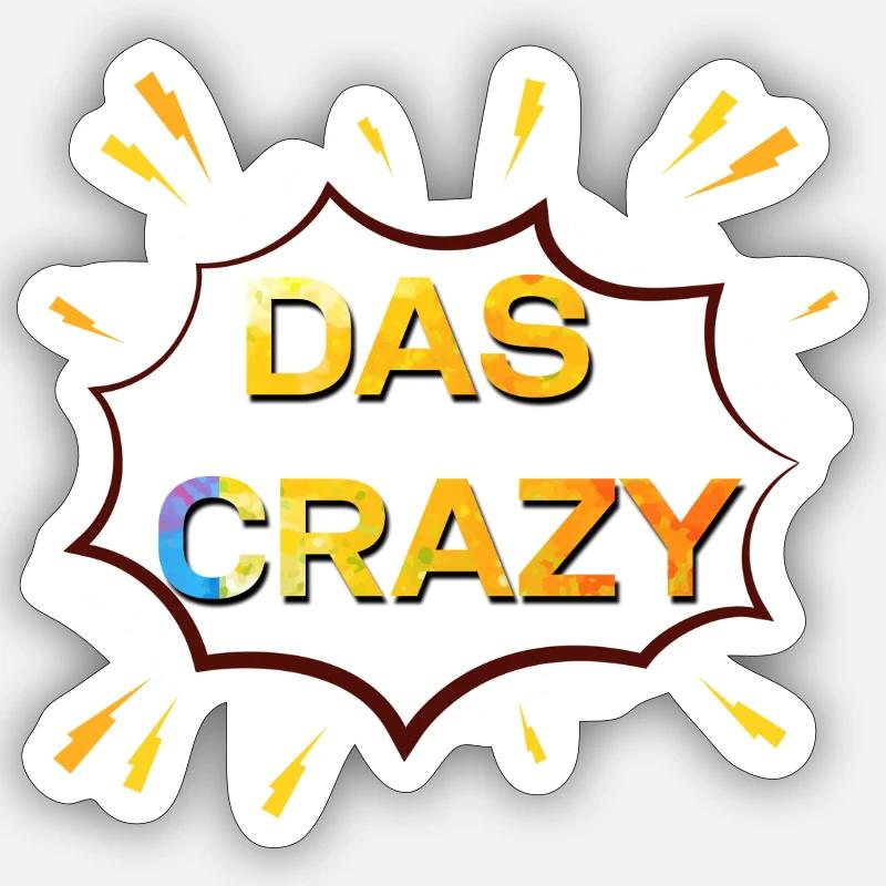 Das Crazy Farbexplosion Sticker Größe S (10 x 10 cm)