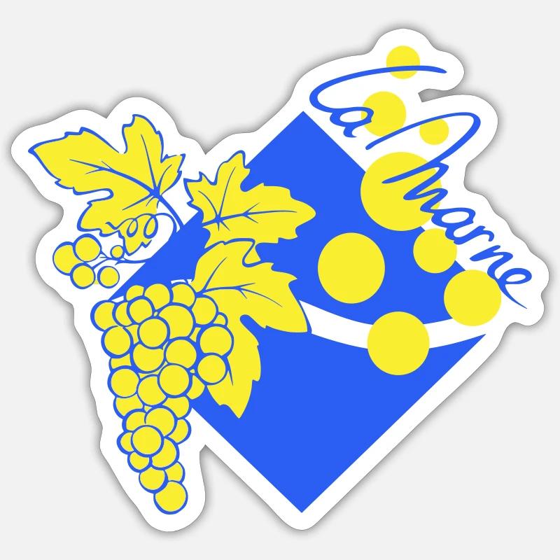 Logo hat die Marne neu interpretiert Sticker Größe S (10 x 10 cm)