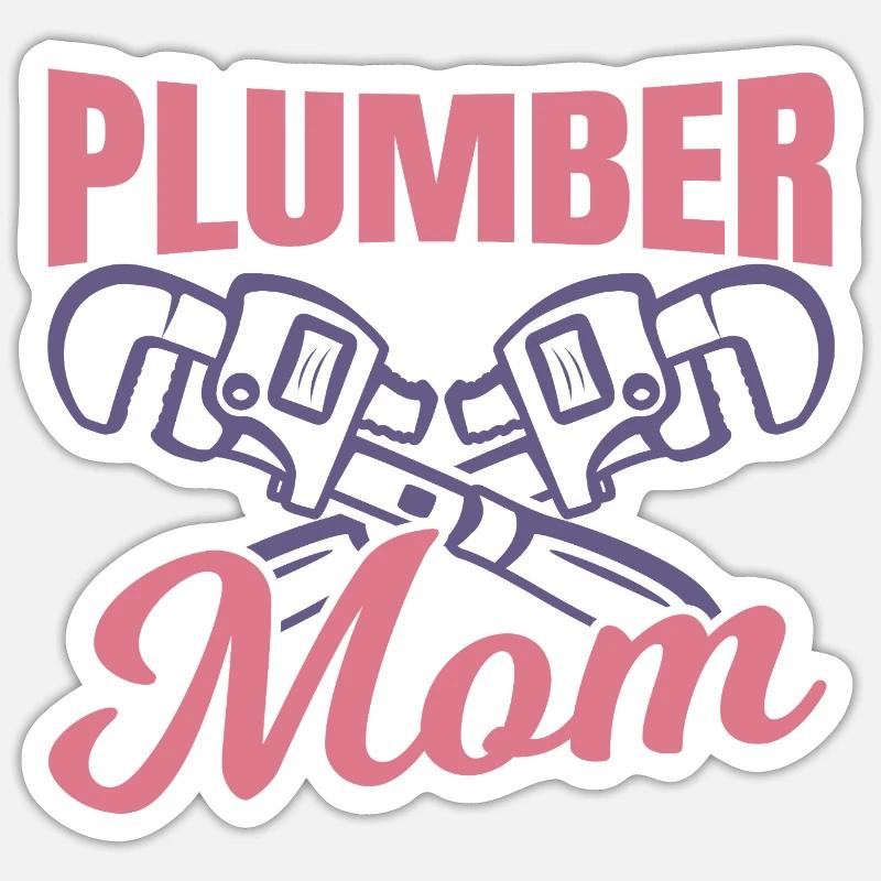 Klempnerin Mutter Sticker Größe S (10 x 10 cm)
