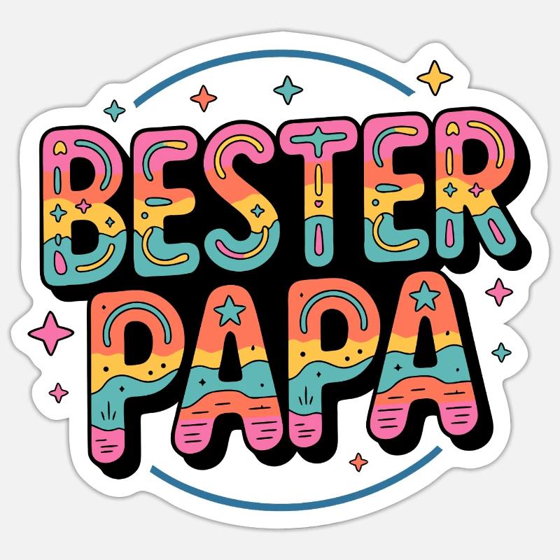Best Dad Sticker size S (10 x 10 cm)