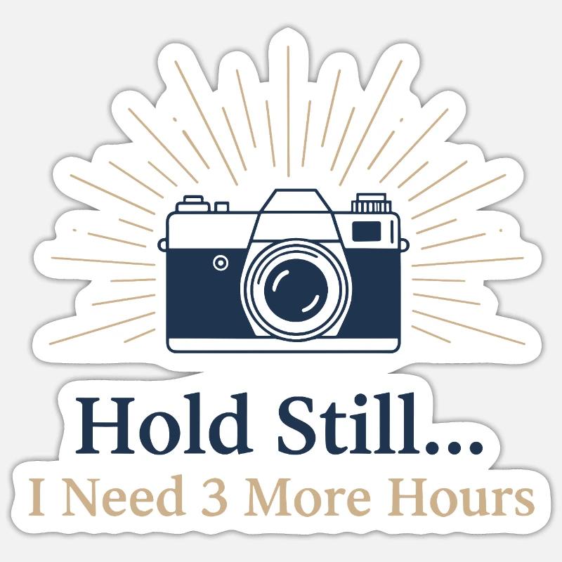 Hold Still Deluxe - Sticker size S (10 x 10 cm) - white matte