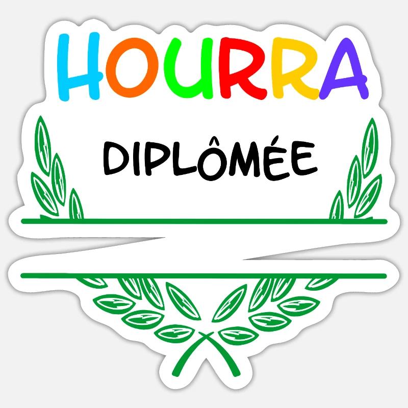 HOURRA Diplômée – Namespace Sticker size S (10 x 10 cm)