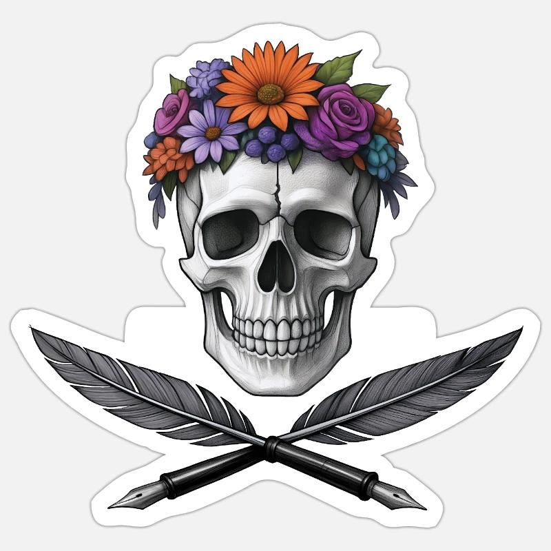 PIRATE POET - dark hell Sticker size S (10 x 10 cm)