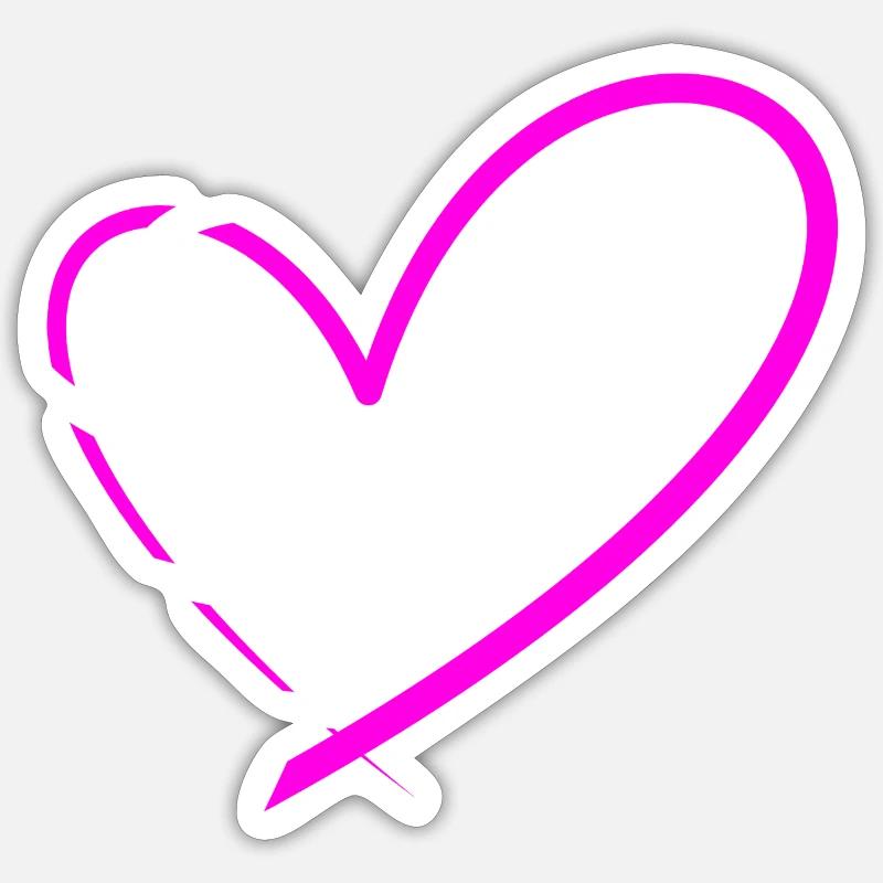 Coeurs Sticker taille S (10 x 10 cm)