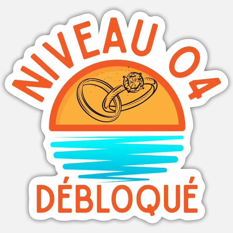 Level 04 Unlocked, a creative and joyful touch Sticker size S (10 x 10 cm)