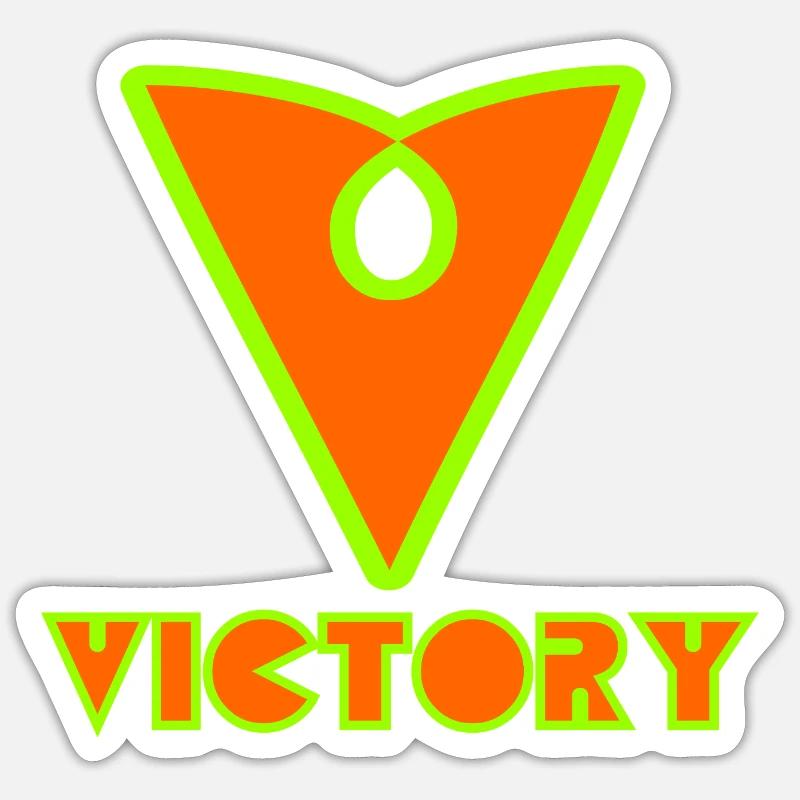 Victory - Sticker size S (10 x 10 cm) - white matte