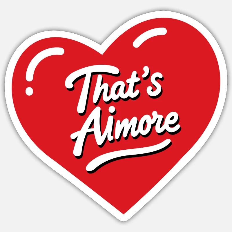 C’est le jeu de mots « AiMore » avec elle Sticker taille S (10 x 10 cm)