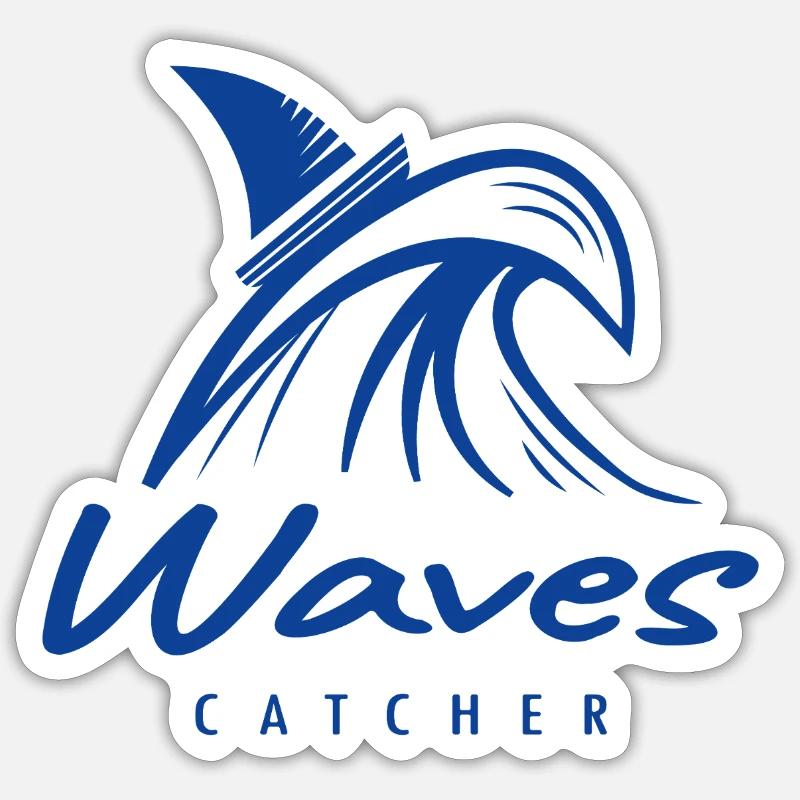 Waves Catcher Surf Graphics Sticker size S (10 x 10 cm)