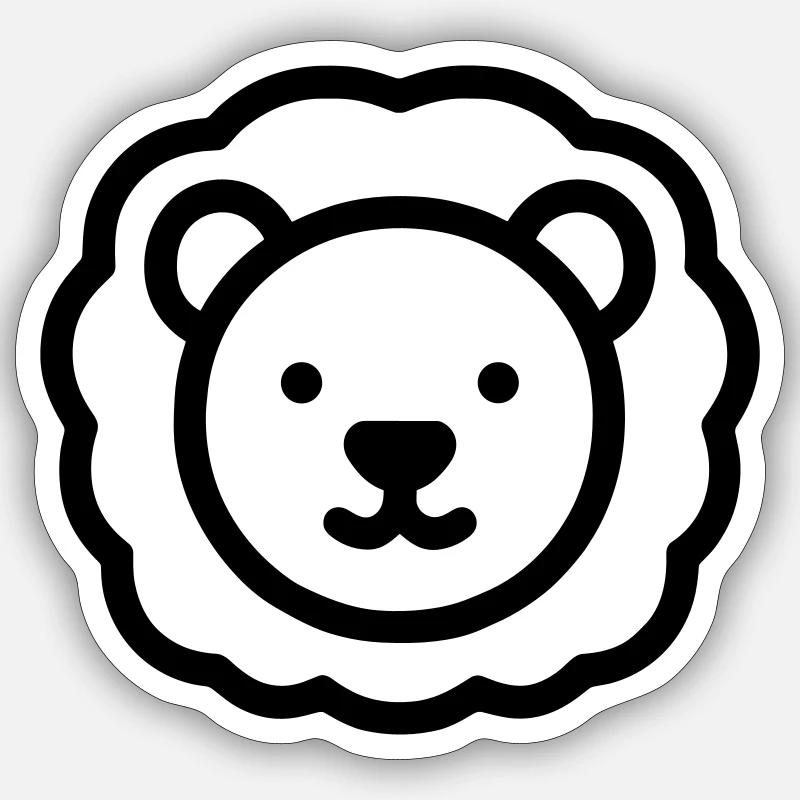 lion Sticker size S (10 x 10 cm)