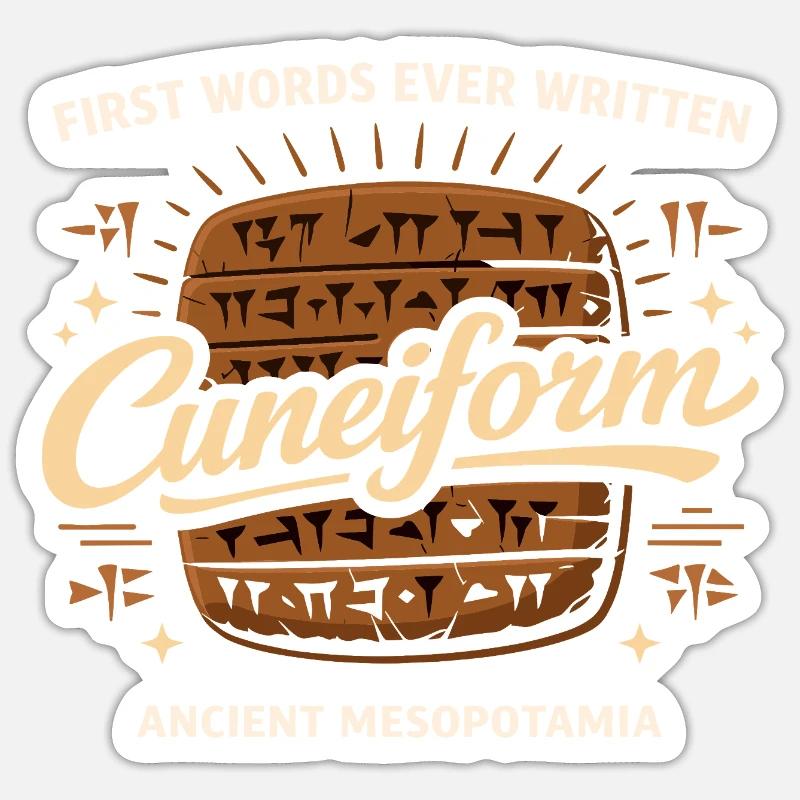 Ancient Mesopotamia, Sumerian - Sticker size S (10 x 10 cm) - white matte