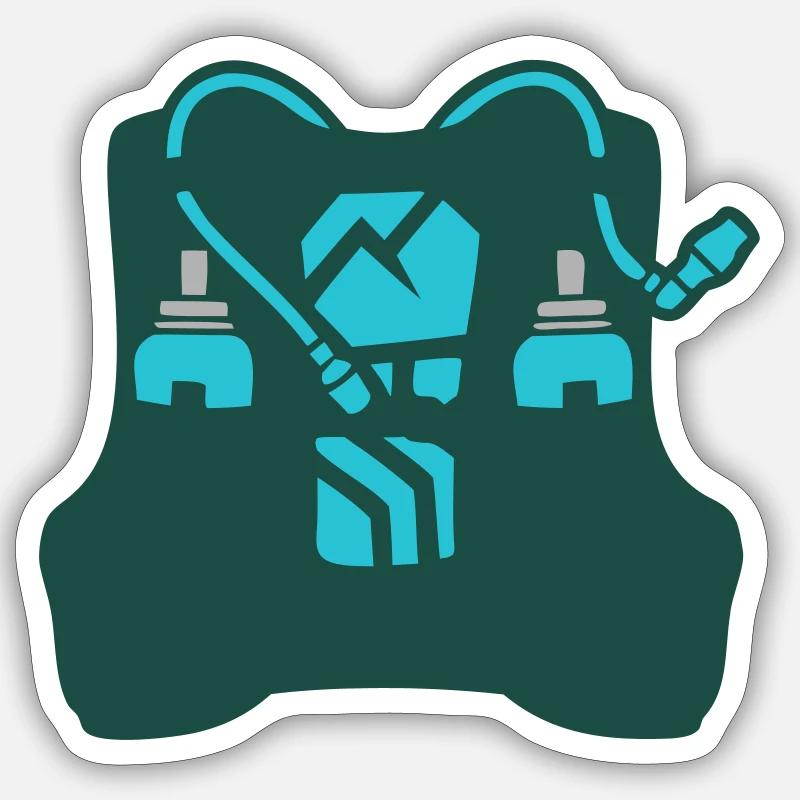 Extreme Trail Running Backpack - Sticker size S (10 x 10 cm) - white matte