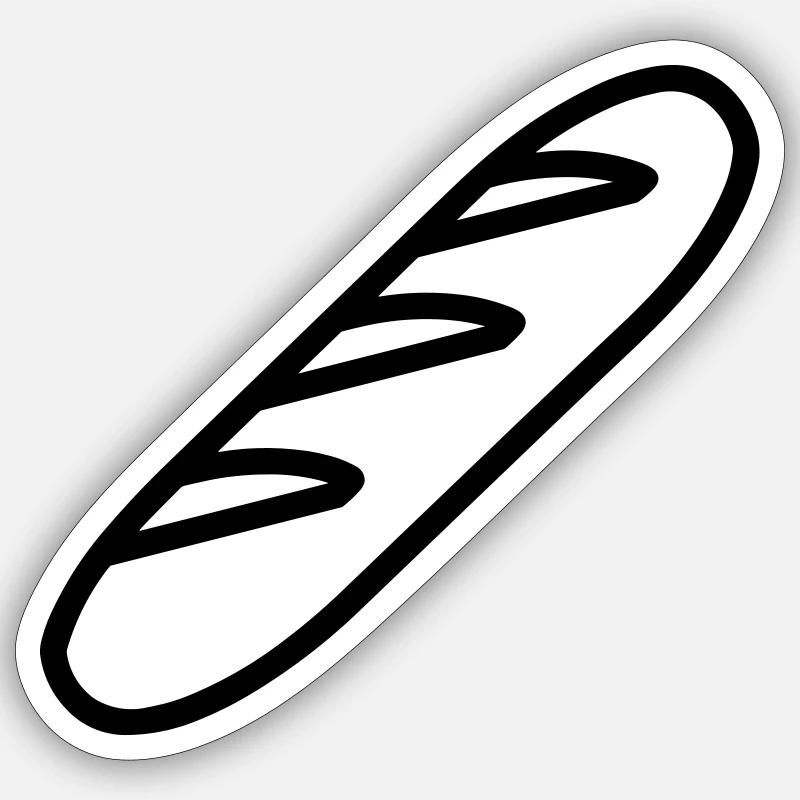 baguette_ Sticker size S (10 x 10 cm)