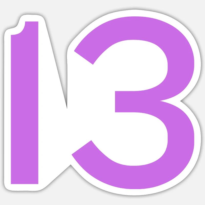 13 - Sticker size S (10 x 10 cm) - white matte