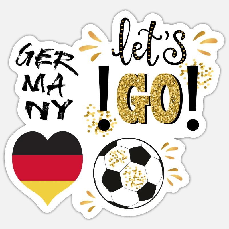 Soccer - Sticker size S (10 x 10 cm) - white matte