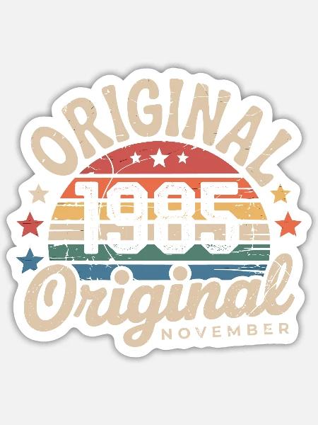 November 1985 – November 1985 - Sticker Größe S (10 x 10 cm) - Mattweiß