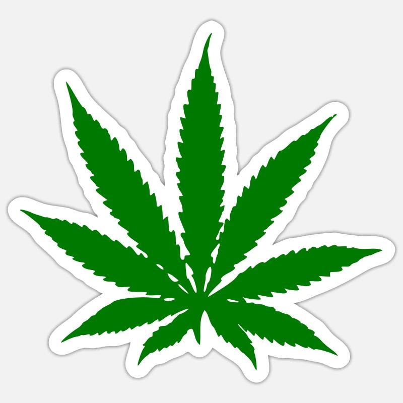Cannabis - Hanf Sticker Größe S (10 x 10 cm)