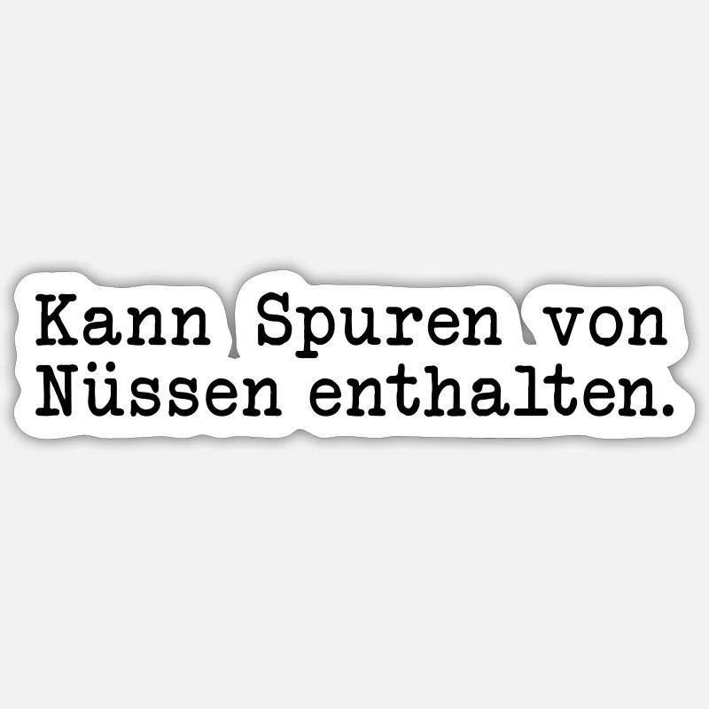 Nüsse - Farbwechsel Sticker Größe S (10 x 10 cm)