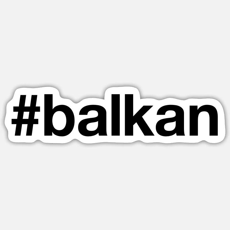 BALKAN Hashtag Sticker Größe S (10 x 10 cm)