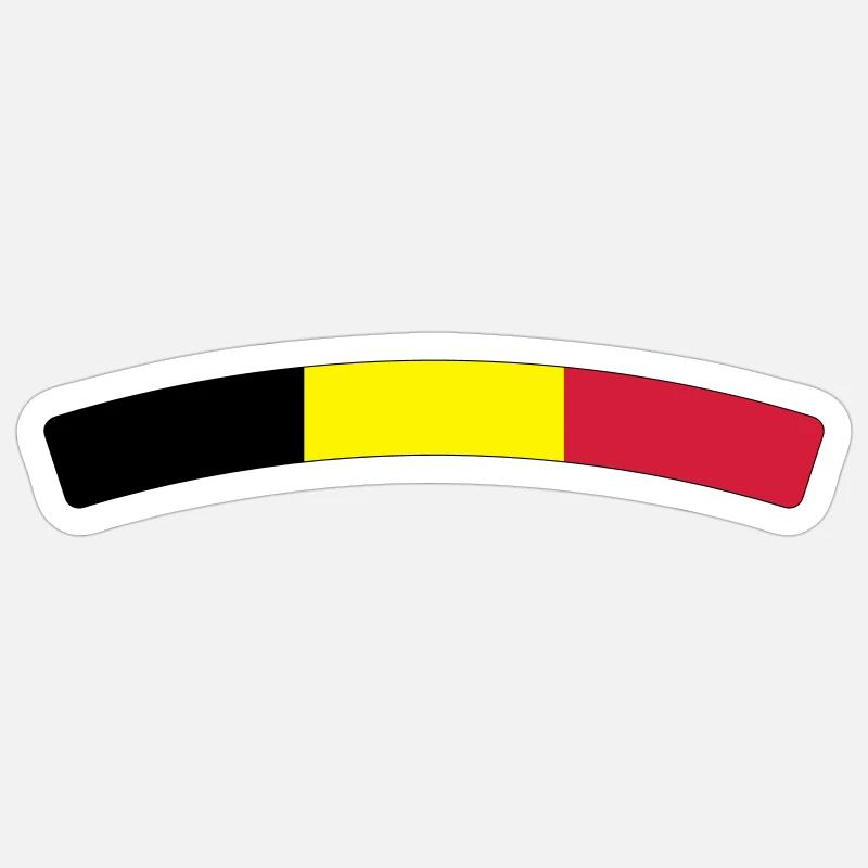 Belgique (V) - Sticker size S (10 x 10 cm) - white matte